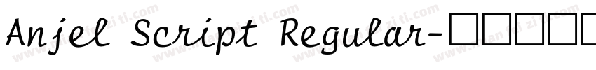 Anjel Script Regular字体转换
